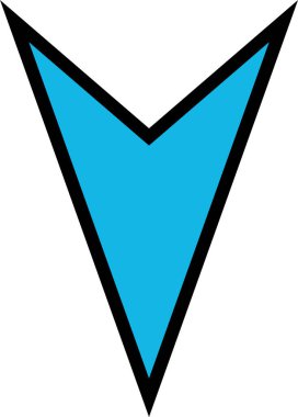 kullanıcı arayüzü indirme ok simgesi, vektör illüstrasyonu