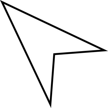 kullanıcı arayüzü ok simgesi, vektör illüstrasyonu