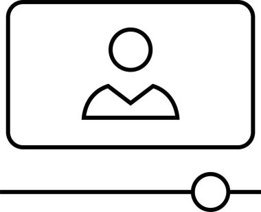 Web arayüzü simgesi, vektör illüstrasyonu