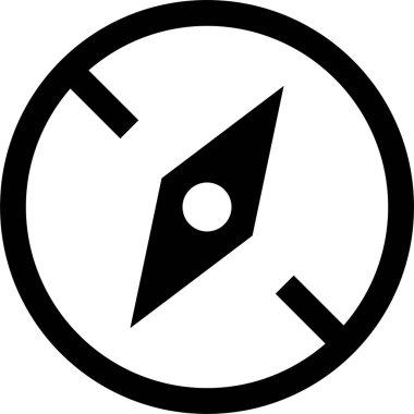 navigasyon simgesi işaret vektör çizimi