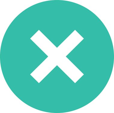 Simge vektör illüstrasyonunu iptal et