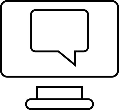 SMS ve Metin konuşma ikonu vektör illüstrasyonu