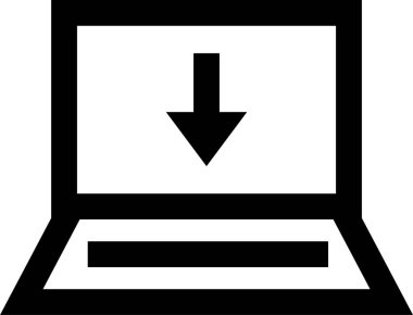 İndir. Web simgesi basit illüstrasyon