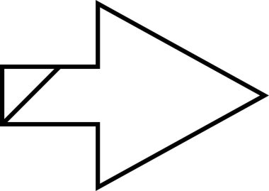 kullanıcı arayüzü ok simgesi, vektör illüstrasyonu