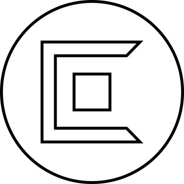 Bir b simgesinin vektör illüstrasyonu