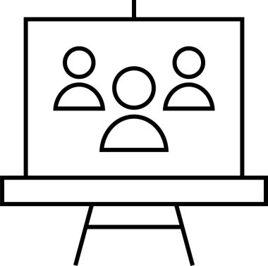 İnsan simgesinin vektör illüstrasyonu