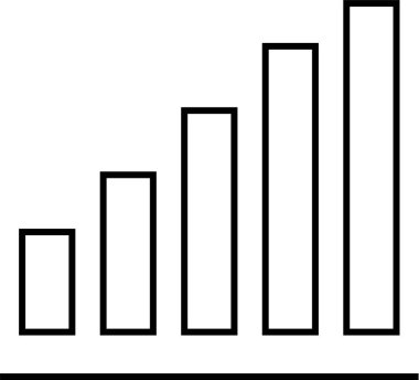 Basit web bilgi simgesi, vektör illüstrasyonu
