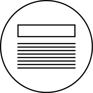 Web arayüzü simgesi, vektör illüstrasyonu