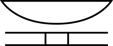 Mısır kültürü işaret vektör illüstrasyonu