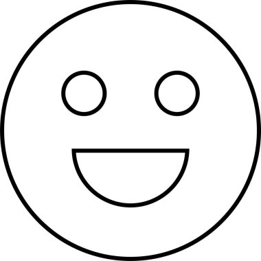 yüz simgesi, vektör illüstrasyonu 