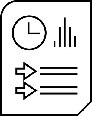 rapor simgesi vektör illüstrasyonu 