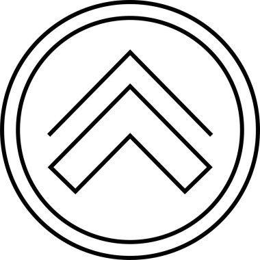 kullanıcı arayüzü ok simgesi, vektör illüstrasyonu