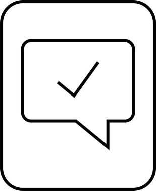 SMS ve Metin konuşma ikonu vektör illüstrasyonu