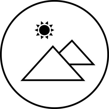 Mısır kültürü işaret vektör illüstrasyonu