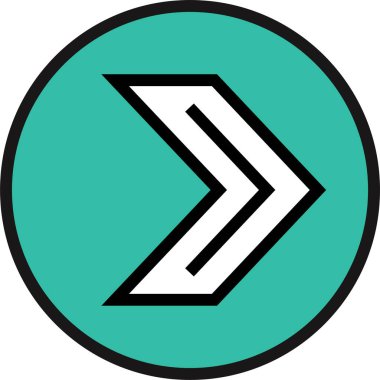 İnternet Web Arrow Simgesi, Vektör İllüstrasyonu