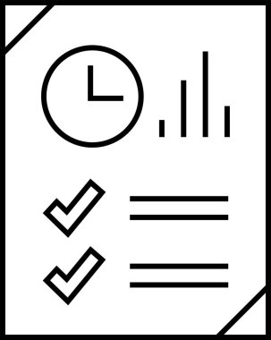 rapor simgesi vektör illüstrasyonu 