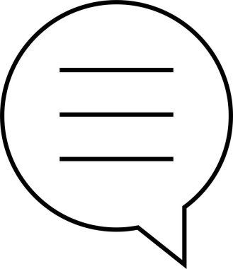 sohbet simgesi vektör illüstrasyonu