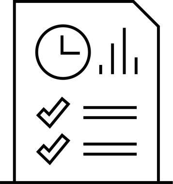 rapor simgesi vektör illüstrasyonu 