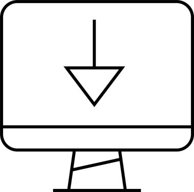 Basit web bilgi simgesi, vektör illüstrasyonu