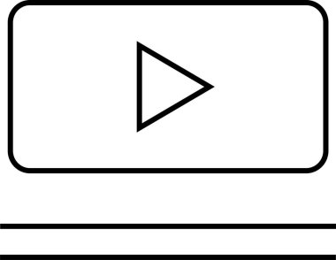 Web arayüzü simgesi, vektör illüstrasyonu
