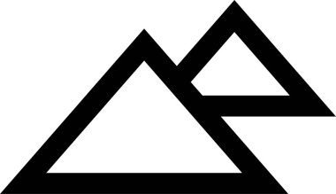 Üçgen. Web simgesi basit tasarım