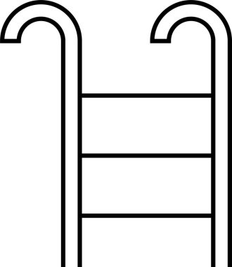 Askı. Web simgesi basit illüstrasyon