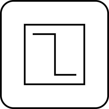 Bir b eksikliği simgesinin vektör çizimi