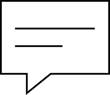 sohbet simgesi vektör illüstrasyonu