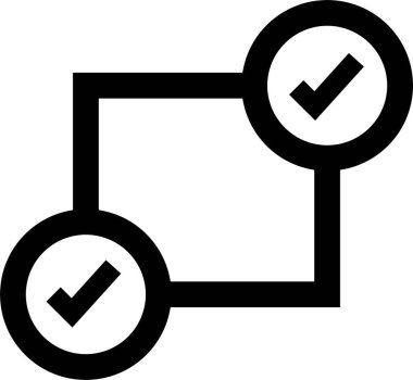 Basit bilgisayar arayüzü simgesi, vektör illüstrasyonu