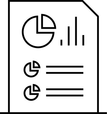 rapor simgesi vektör illüstrasyonu 