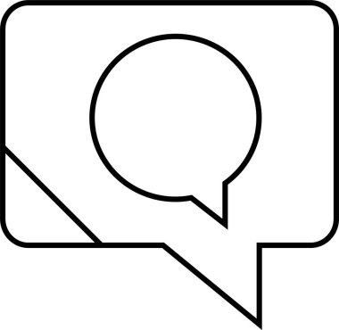 SMS ve Metin konuşma ikonu vektör illüstrasyonu