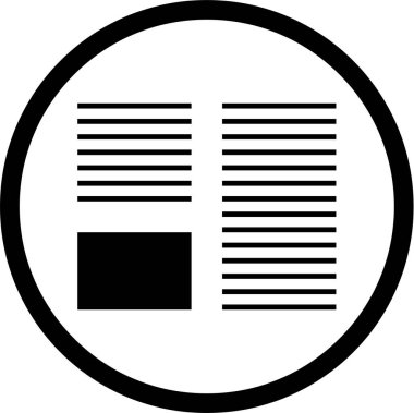 Web arayüzü simgesi, vektör illüstrasyonu