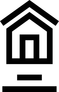 Basit satır simgesi, vektör illüstrasyonu