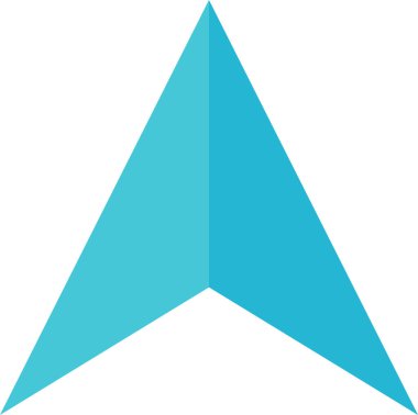 kullanıcı arayüzü yukarı ok simgesi, vektör illüstrasyonu