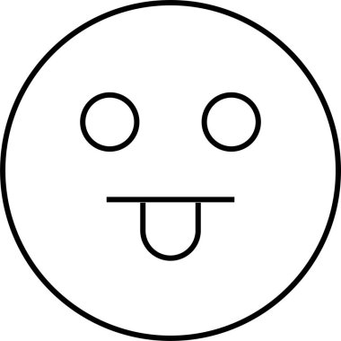 yüz simgesi, vektör illüstrasyonu 