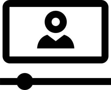 Web arayüzü simgesi, vektör illüstrasyonu