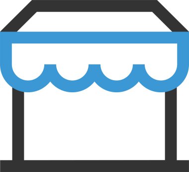 Dükkan. Web simgesi basit illüstrasyon
