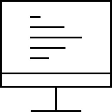 Basit web bilgi simgesi, vektör illüstrasyonu