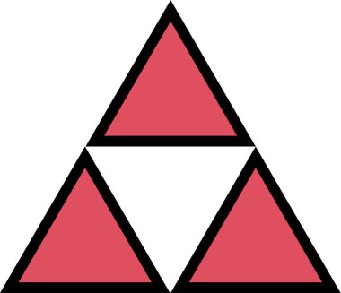 Üçgen. Web simgesi basit illüstrasyon