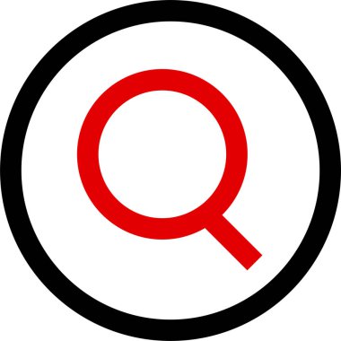 Yakınlaştır. Web simgesi basit tasarım