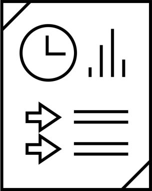 rapor simgesi vektör illüstrasyonu