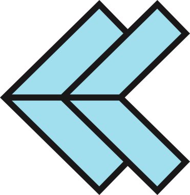 kullanıcı arayüzü ok simgesi, vektör illüstrasyonu