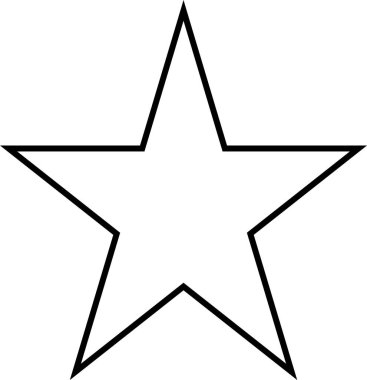 Yıldız. Web simgesi basit illüstrasyon