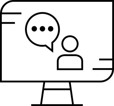 SMS ve Metin konuşma ikonu vektör illüstrasyonu