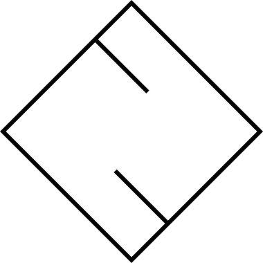 Tek bir simgenin vektör illüstrasyonu