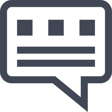 konuşma kabarcığı vektör çizimi