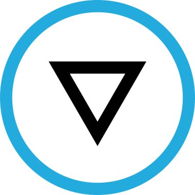 kullanıcı arayüzü indirme ok simgesi, vektör illüstrasyonu