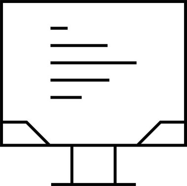 Basit web bilgi simgesi, vektör illüstrasyonu