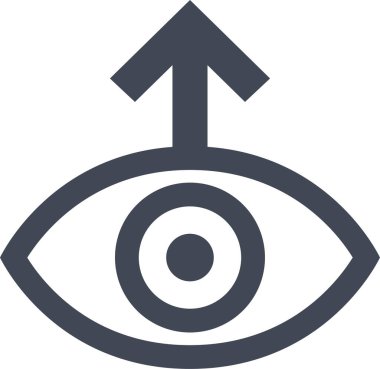 Hedef. Web simgesi vektör illüstrasyonu