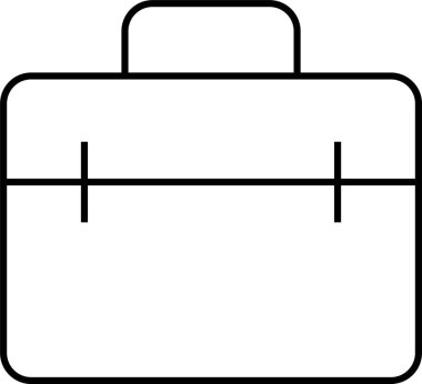 Çanta. Web simgesi basit illüstrasyon